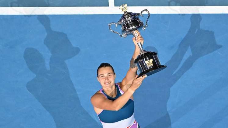 La bielorrusa, Aryna Sabalenka, brilló en el Abierto de Australia.