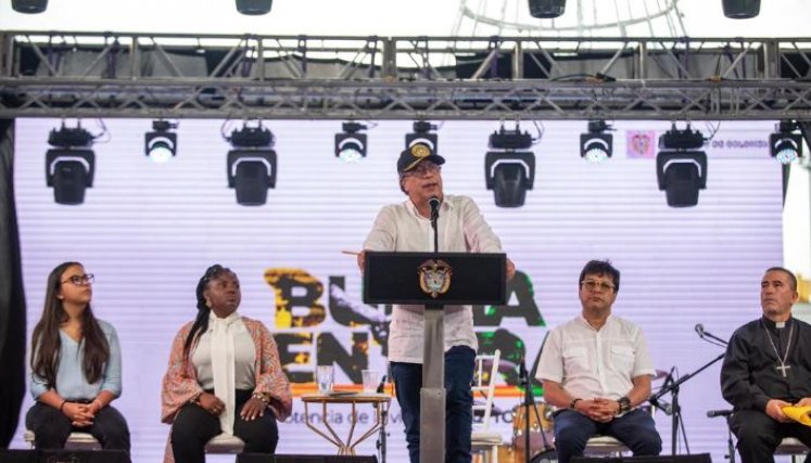 Presidente Gustavo Petro La ‘paz total’ del presidente Gustavo Petro se encuentra en apuros./Foto archivo Colprensa