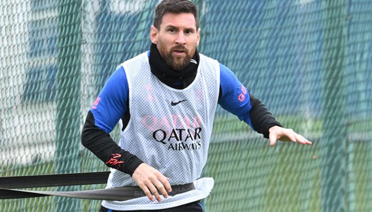 Messi se prepara para reaparecer con el PSG tras su título mundial./Foto: AFP