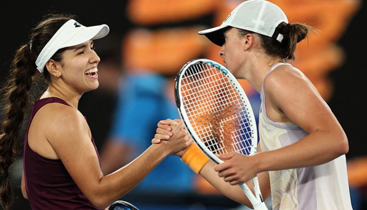 Colombiana Osorio sucumbe en Australia ante la número 1 del mundo Swiatek./Foto: AFP