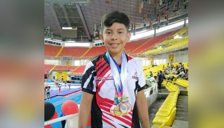 El gimnasta Ángel Gabriel Delgado se llevó sus triunfos a la eternidad  