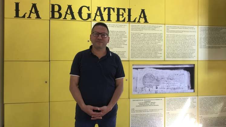 Lucio Melo, pintor, gestor cultural y coordinador del museo La Bagatela