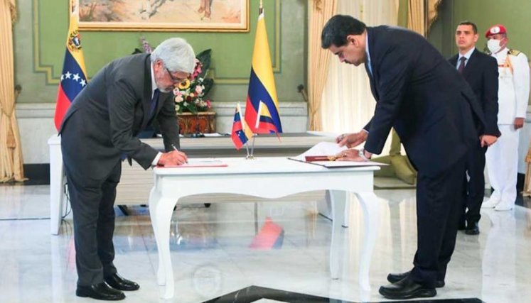 Colombia y Venezuela firmaron acuerdo para promover la inversión transfronteriza./Foto cortesía