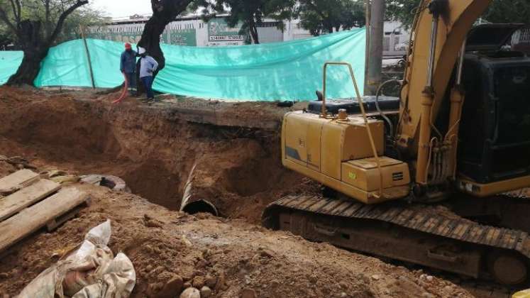 Una de las obras es la reposición del interceptor de alcantarillado a lo largo del Canal Bogotá./Foto cortesía