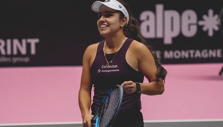 Camila Osorio en el WTA 250 de Lyon./Foto: cortesía