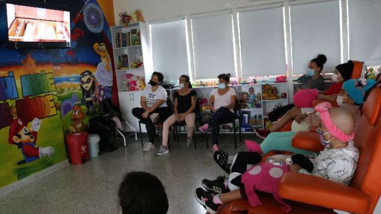 En el Hospital Universitario Erasmo Meoz los niños con diagnóstico de cáncer tuvieron un día feliz./Foto cortesía 