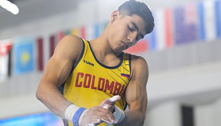 Ángel Barajas, Mundial de Gimnasia artística. 