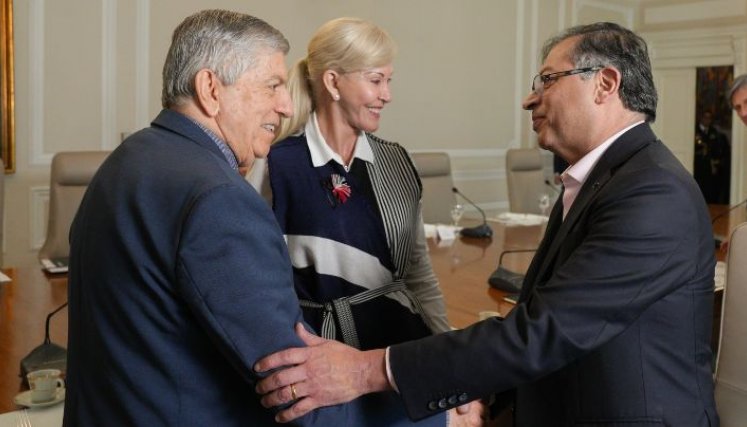 César Gaviria se reunió hace unos días con el presidente Gustavo Petro para hablar sobre la reforma a la salud./Foto Colprensa