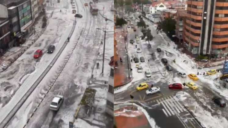 Granizo en Bogotá