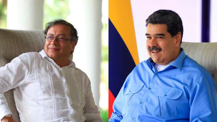 Gustavo Petro y Nicolás Maduro