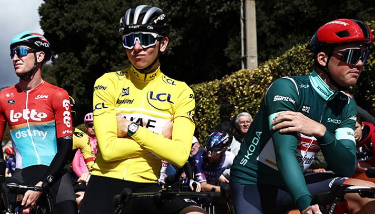 Tadej Pogacar, líder de la París Niza. 