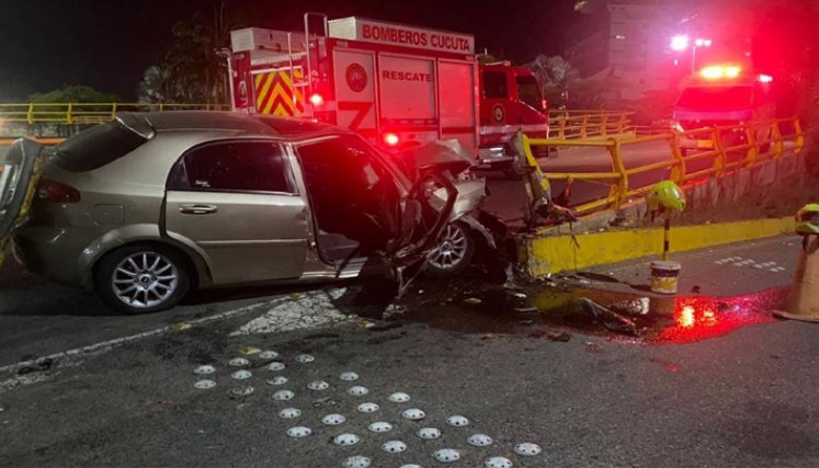 Accidente en El Malecón de Cúcuta