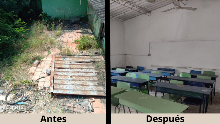 Antes y despúes de Llanitos.