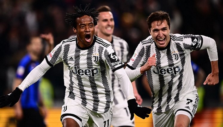 Juan Guillermo Cuadrado regresó al gol con la Juventus en la Copa de Italia.