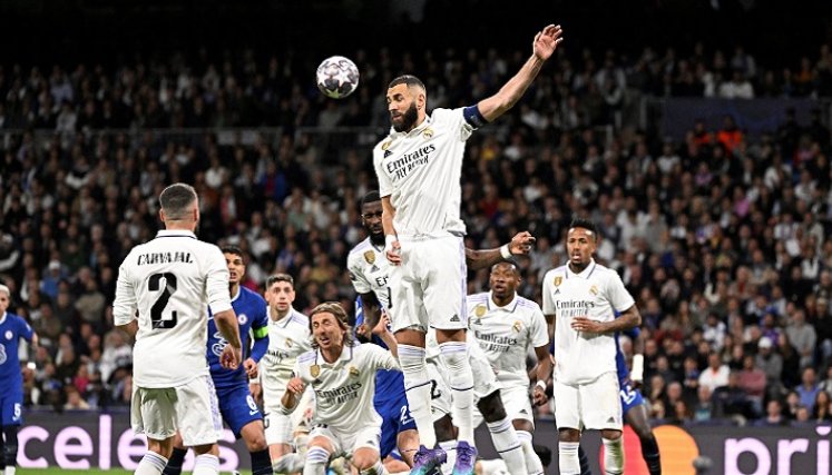 El Real Madrid sacó una luz de ventaja sobre el Chelsea en la ida de los cuartos de final  de la Liga de Campeones.