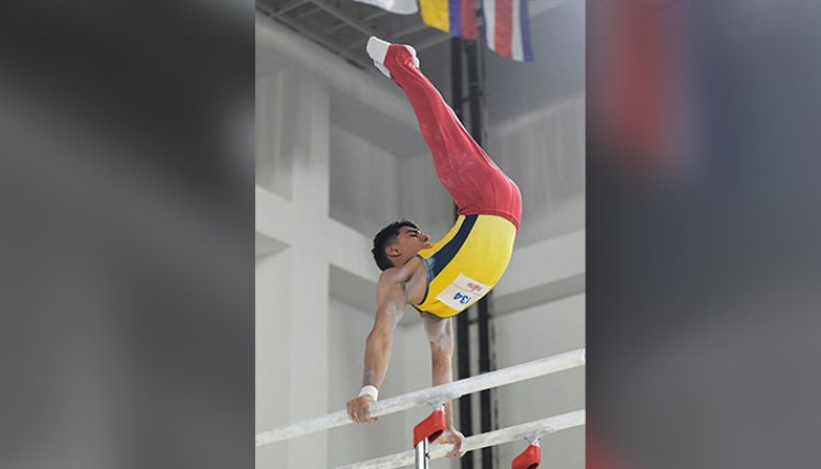 Ángel Barajas, gimnasta cucuteño.