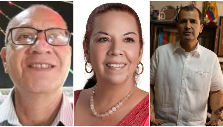 Gary Santander, Alix Ojeda y Wilfredo Cañizares Gary Santander, Alix Ojeda y Wilfredo Cañizares, son los precandidatos de la Colombia Humana./Fotos archivo