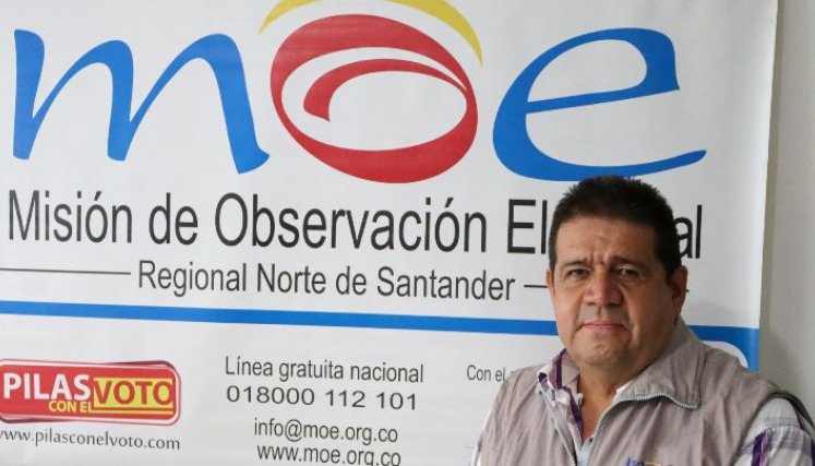 Jairo Eduardo Oviedo, coordinador de la MOE en Norte de Santander./Foto cortesía