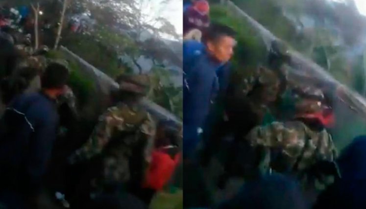 Militares secuestrados.