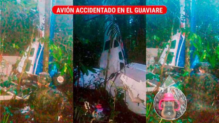 Avión accidentado. 