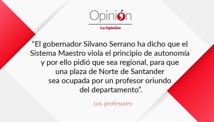 Los profesores, editorial del 14 de mayo de 2023