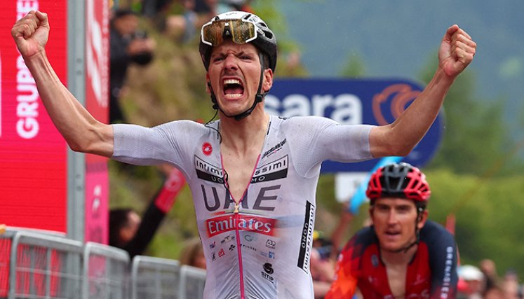 Team Emirates's Portuguese rider Joao Almeida