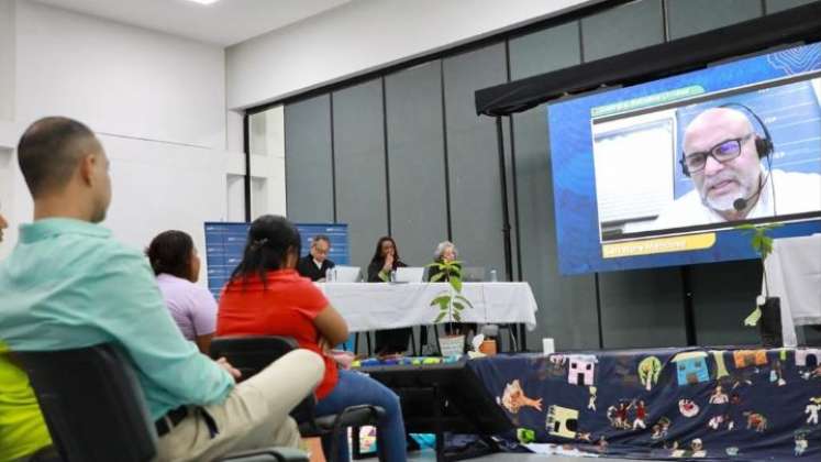 Salvatore Mancuso estuvo durante cuatro días en audiencias ante la JEP./Foto cortesía