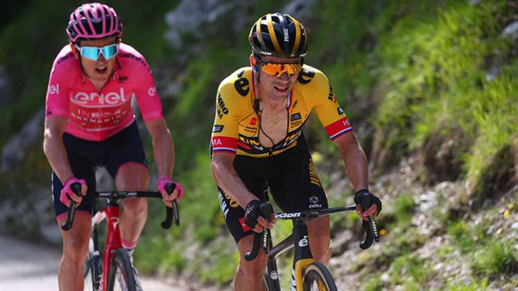 Geraint Thomas y Primoz Roglic