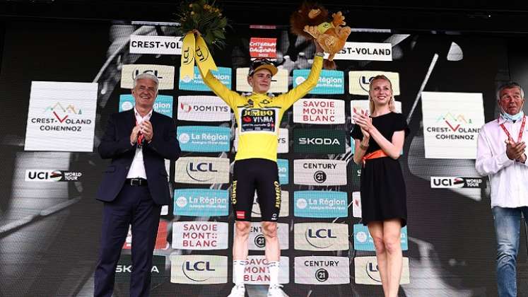 El danés Jonas Vingegaard (Jumbo-Visma), sigue de líder en el Dauphiné.