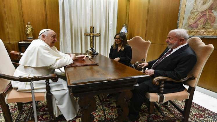 Papa Francisco y Lula. / Foto: AFP