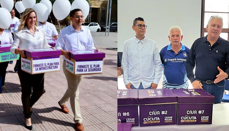 Juan Bocanegra y César Rojas, entregaron firmas para la alcaldía de Cúcuta