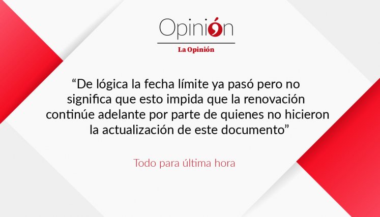 Todo para última hora