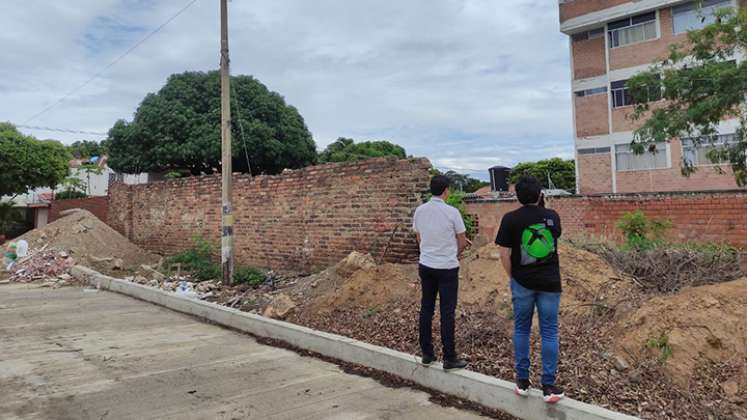 La obra, que se llevó a cabo hace dos meses, quedó inconclusa