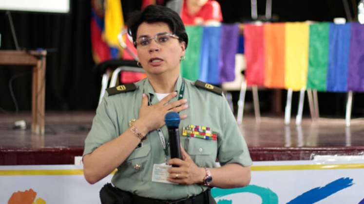 Ella es Sandra Yaneth Mora, la mujer que llega a la comandancia de la Policía Metropolitana de Cúcuta