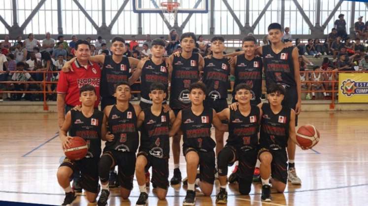 Este es el quinteto masculino Sub-14 de Norte de Santander que participa en  el Nacional de Itagüí.