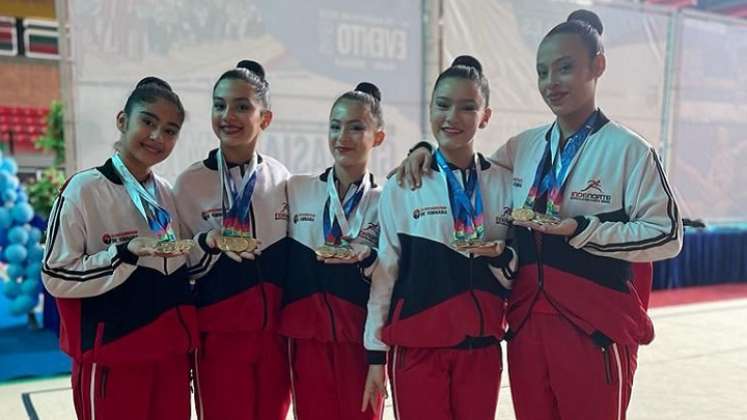 La selección de gimnasia rítmica  AC4 de Norte de Santander tuvo una buena presentación en Paipa.