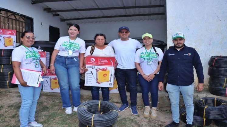 La acción ha sido recibida con gratitud por parte de la comunidad. Les entregaron 15 mil plántulas para mujeres productoras/Fotos Cortesía