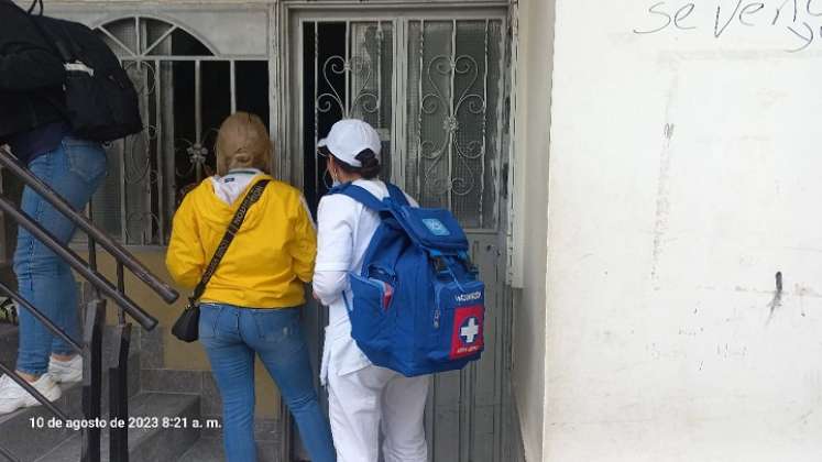 Los profesionales adelantaron visitas casa a casa con el fin de identificar aquellos infantes.  /Foto Cortesía