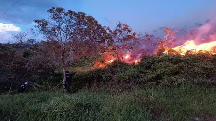 Encendidas se encuentran las alarmas por los incendios forestales en la provincia de Ocaña. /Foto: Cortesía.