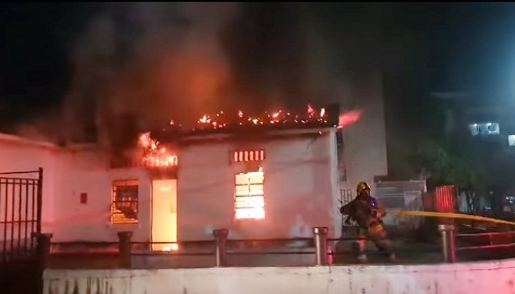 La vivienda donde ocurrió el hecho.