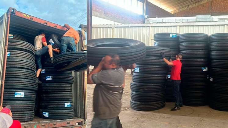 Las llantas de vehículos que requieren en Venezuela están llegando a través de la Zona Franca de Cúcuta. / Foto CortesíaLas llantas de vehículos que requieren en Venezuela están llegando a través de la Zona Franca de Cúcuta. / Foto Cortesía