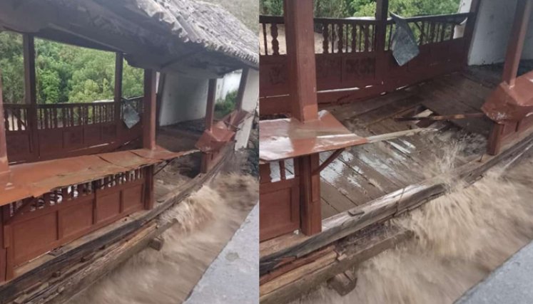 El Fin de 282 años de historia: fuertes lluvias arrasan con Puente Real de Chitagá 