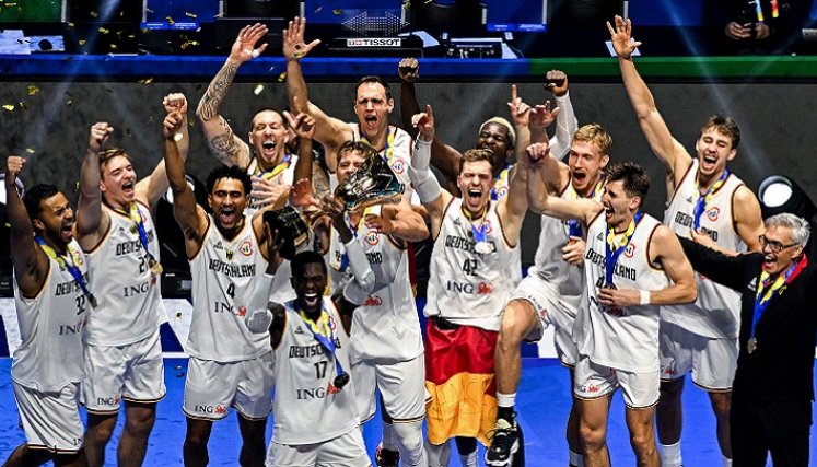 El quinteto de Alemania, nuevo campeón del mundo terminó invicto en el torneo.
