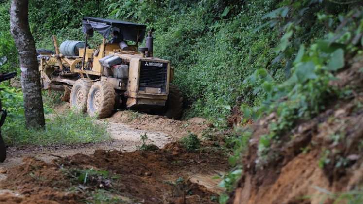 A través de convenios solidarios se ejecutan obras en el sector rural de Ocaña./ Cortesía.