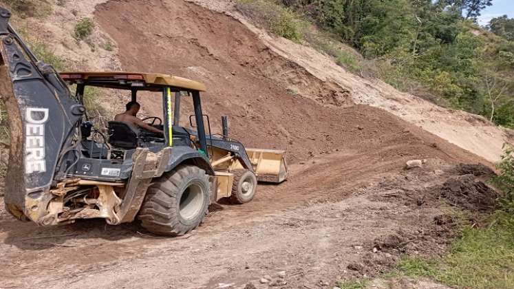 A través de convenios solidarios se ejecutan obras en el sector rural de Ocaña./ Cortesía.