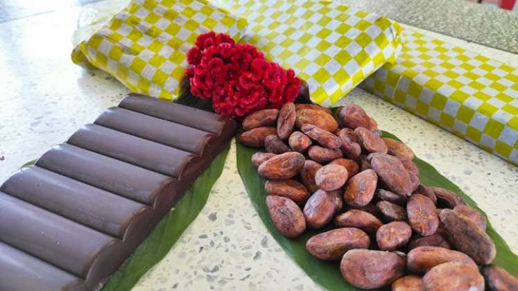 Las mujeres emprendedoras mostraron sus productos a base de cacao./ Cortesía.