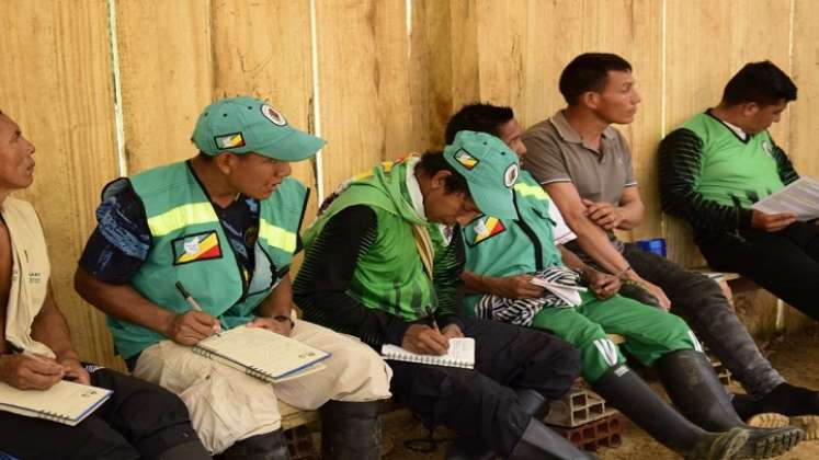 Comunidades indígenas participan en talleres sobre la defensa de los territorios para la convivencia pacífica. / Foto  Cortesía