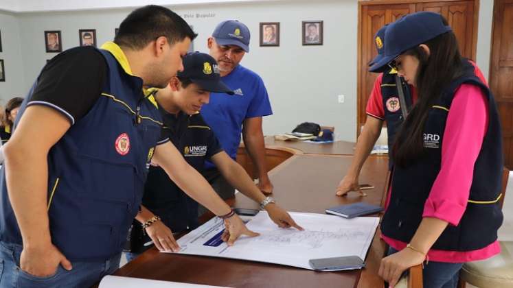 En Ocaña se llevan a cabo mesas de trabajo para mitigar emergencias./ Cortesía.