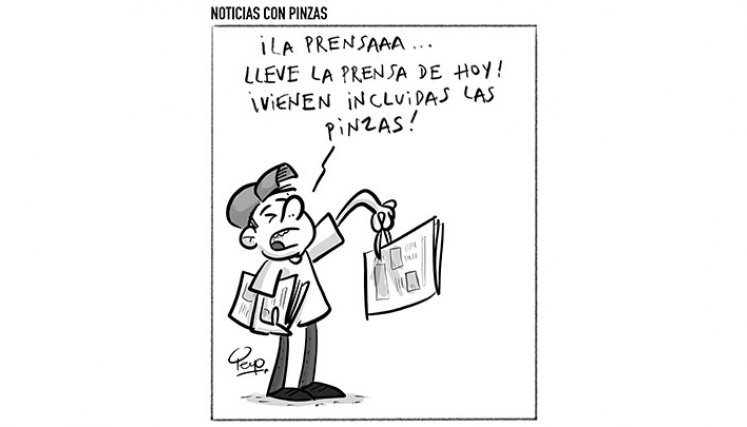 Noticias con pinzas