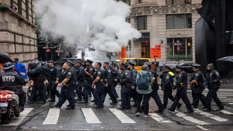 protestas en Nueva York contra los combustibles fósiles